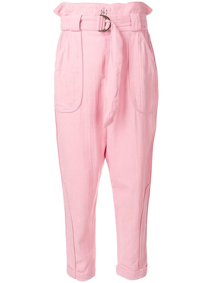 Iro Paper Bag Trousers - Pink