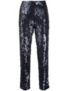 P.a.r.o.s.h. Sequined Straight-leg Trousers - Blue