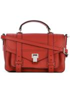 Proenza Schouler - Ps1+ Medium Satchel - Women - Calf Leather - One Size, Red, Calf Leather