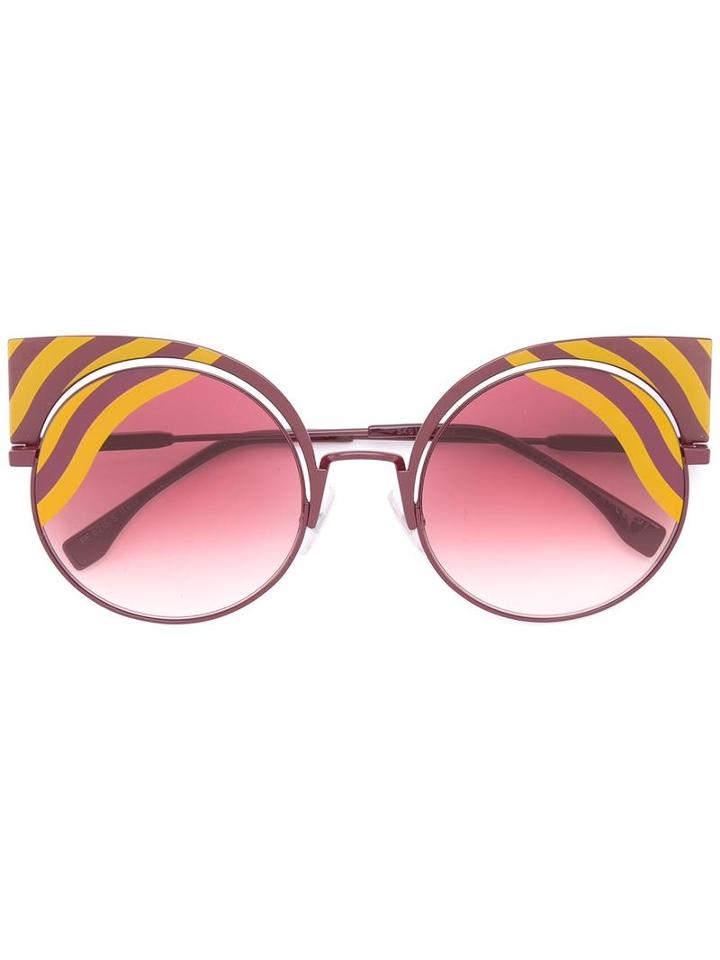 Fendi - 'hypnoshine' Fashion Show Sunglasses - Unisex - Metal (other) - One Size, Pink/purple, Metal (other)