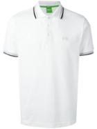 Boss Hugo Boss Logo Embroidered Polo Shirt, Men's, Size: Medium, White, Cotton