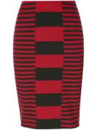 Jean Paul Gaultier Vintage Striped Short Skirt - Black