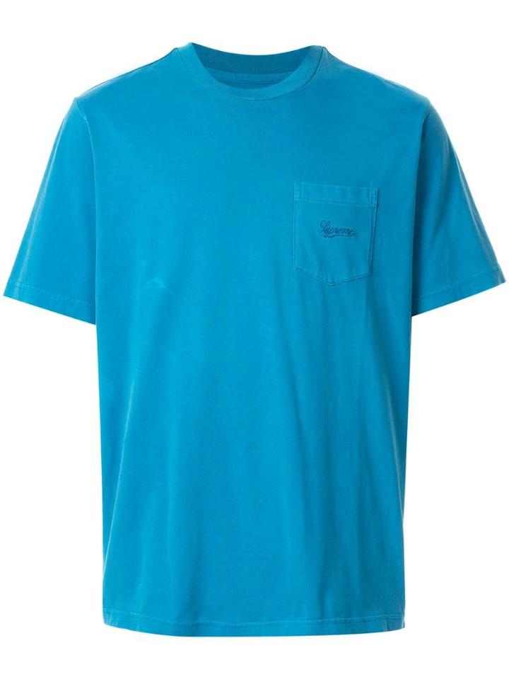 Supreme Overdyed Pocket T-shirt - Blue