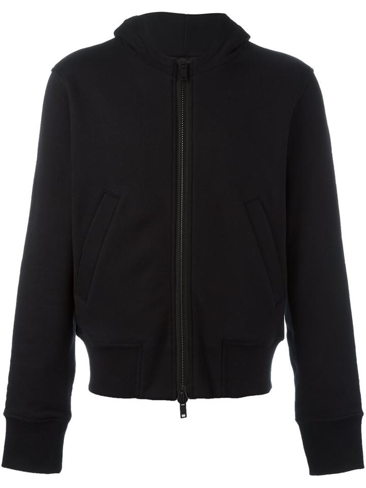 Ann Demeulemeester Grise Zipped Hoodie, Men's, Size: Medium, Black, Cotton