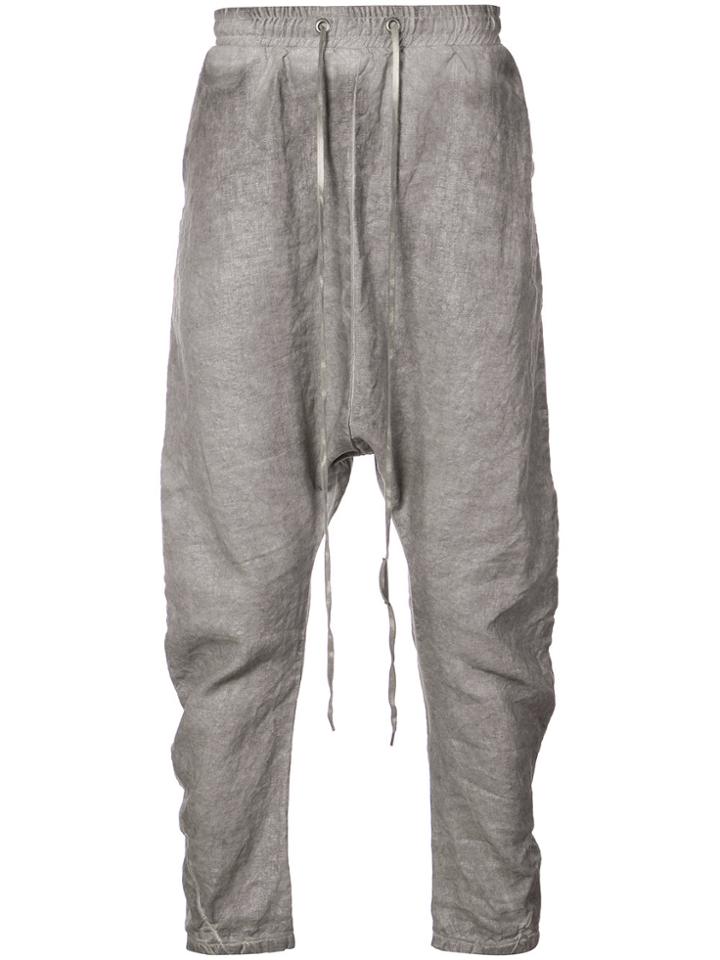 Army Of Me Loose Drop Crotch Trousers - Grey