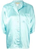 Kenzo Vintage Notched Collar Shirt, Women's, Size: 36, Blue