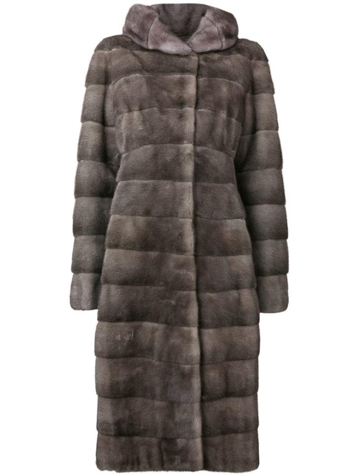 Liska Valencia Long Coat - Grey