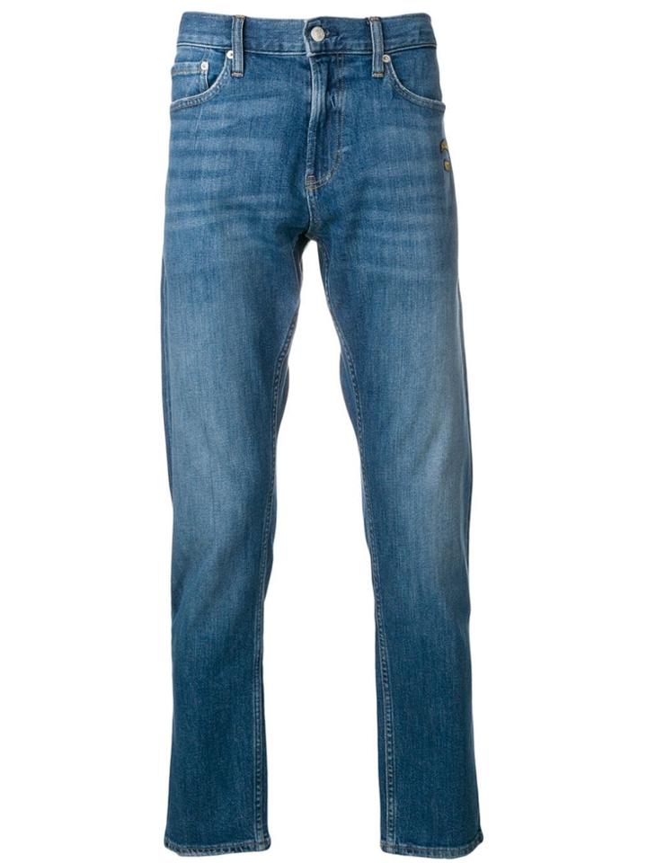 Calvin Klein Jeans Appliqué Patch Jeans - Blue