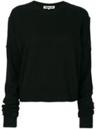 Mcq Alexander Mcqueen Cut-out Shoulder Jumper - Black