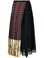Antonio Marras Asymmetric Tartan Skirt - Multicolour