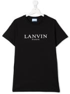 Lanvin Enfant Teen Logo Print T-shirt - Black