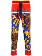 Dolce & Gabbana Printed Track Pants - Red