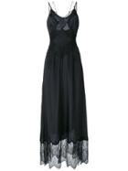 Diesel Lace Trim Slip Dress - Black