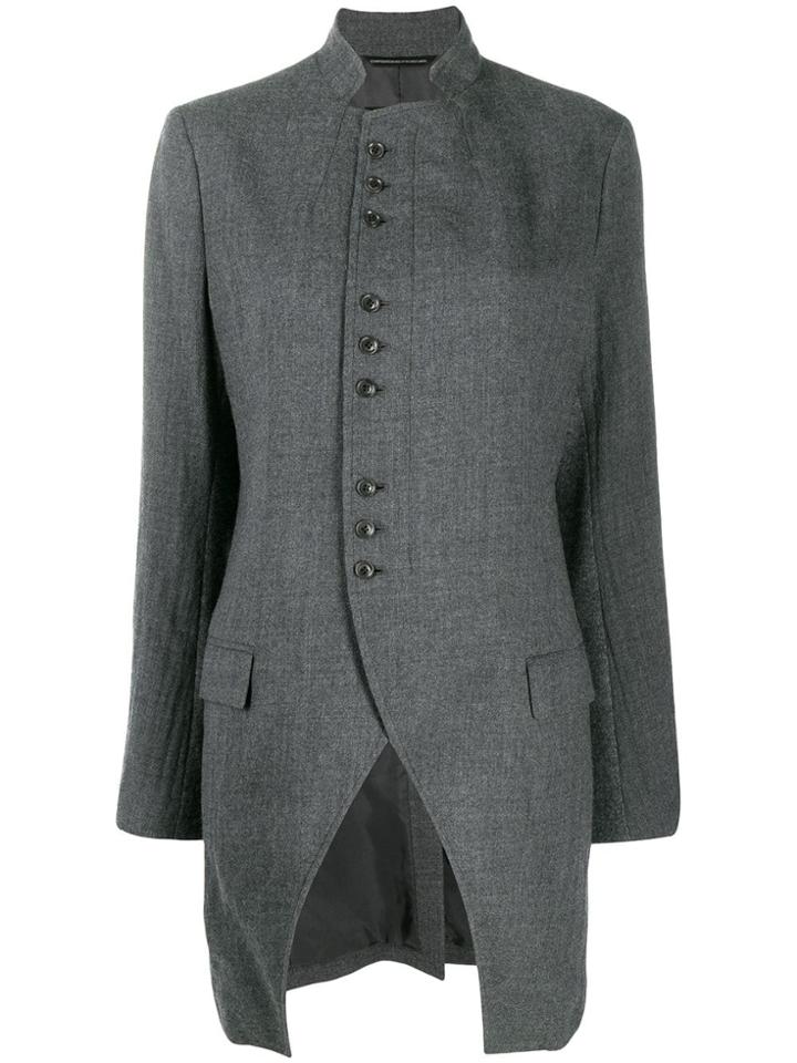 Y's Asymmetrical Coat - Grey
