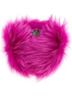 Mr & Mrs Italy - Fur Collar - Women - Racoon Fur - One Size, Women's, Pink/purple, Racoon Fur