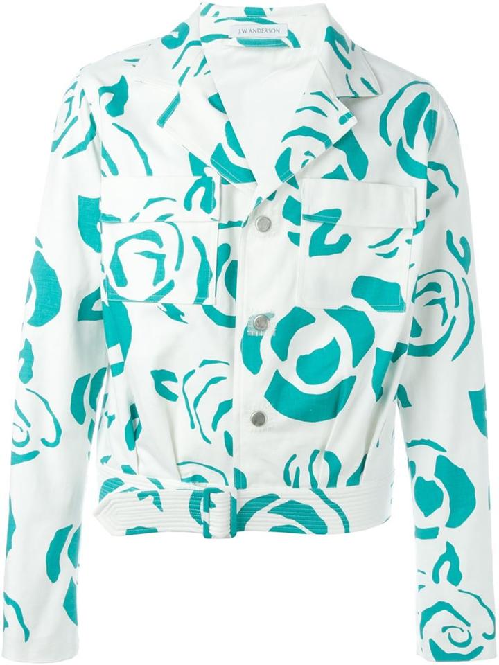 J.w.anderson Floral Patch Pocket Jacket