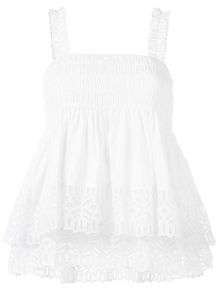Tory Burch Layered Top - White