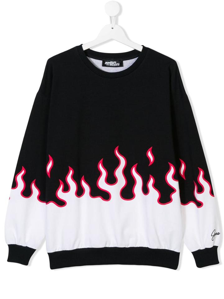 Jeremy Scott Junior Teen Flame Sweatshirt - Blue