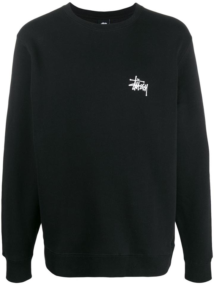 Stussy Embroidered Logo Jumper - Black