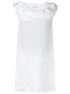 Stefano Mortari Layered Detail Shift Dress - White