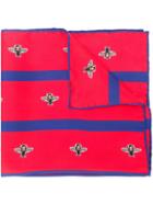 Gucci Bee Stripe Scarf - Red