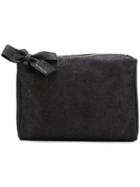 L'autre Chose Bow Embellished Makeup Bag - Black