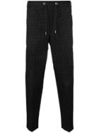 Maison Kitsuné Check Cropped Trousers - Black