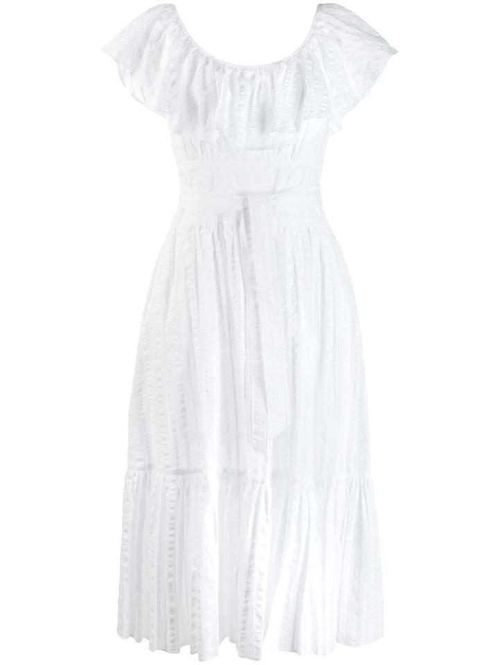 Tory Burch Embroidered Day Dress - White