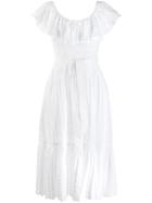 Tory Burch Embroidered Day Dress - White