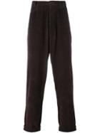 Romeo Gigli Vintage Corduroy Trousers, Men's, Size: 48, Brown