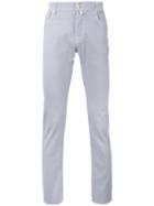 Jacob Cohen - Printed Trousers - Men - Cotton/spandex/elastane - 40, White, Cotton/spandex/elastane