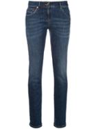 Brunello Cucinelli High Waisted Skinny Denim Jeans - Blue