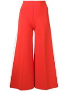 Veronica Beard Side-stripe Cropped Trousers - Red