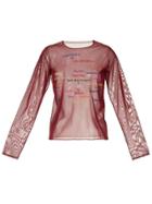 Tu Es Mon Trésor 'the Orchestra' Mesh Top - Red