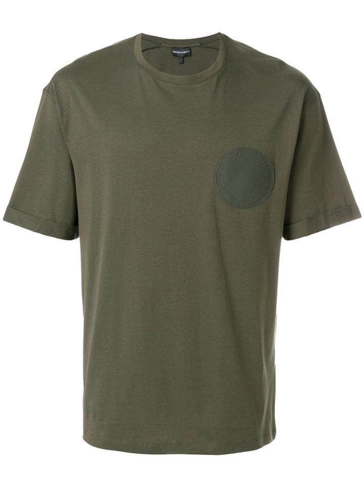Emporio Armani Circle Patch T-shirt - Green
