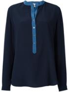 Stella Mccartney 'eva' Crepe Shirt, Women's, Size: 44, Blue, Silk