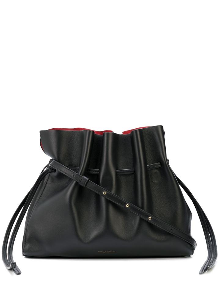 Mansur Gavriel Lambskin Portea Bag - Black