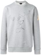 Lanvin Lanvin X Cédric Rivrain Headphones Sweatshirt, Men's, Size: Medium, Grey, Cotton