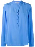 Stella Mccartney 'eva' Crepe Shirt, Women's, Size: 40, Blue, Silk