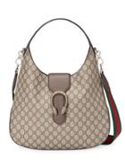 Gucci Dionysus Medium Gg Supreme Hobo - Nude & Neutrals
