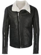 Rick Owens - Shearling Lined Jacket - Men - Cotton/calf Leather/sheep Skin/shearling - 52, Black, Cotton/calf Leather/sheep Skin/shearling