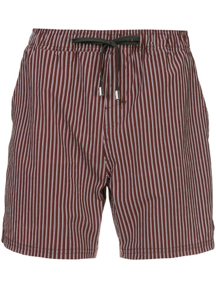 The Upside Striped Shorts - Red