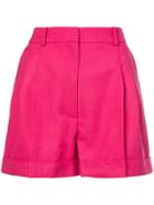 Racil High Waisted Tailored Shorts - Pink & Purple