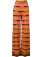 M Missoni Zigzag Knit Wide-leg Trousers - Multicolour