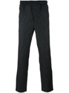 Ami Alexandre Mattiussi Pinstripe Trousers, Men's, Size: 36, Grey, Wool/polyamide/polyester