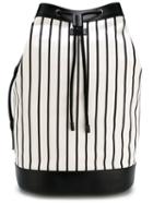 Dolce & Gabbana Striped Drawstring Backpack
