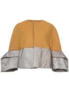 Rick Owens Padded Oversized Cuffs Jacket - Yellow & Orange
