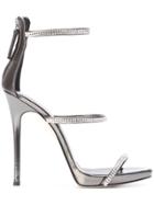 Giuseppe Zanotti Design Harmony Sparkle Sandals - Grey