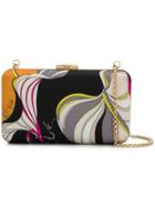 Emilio Pucci Printed Box Clutch - Black