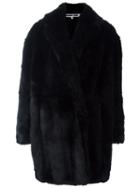 Mcq Alexander Mcqueen Oversized Faux Fur Coat, Women's, Size: 40, Black, Acrylic/polyacrylic/polyester